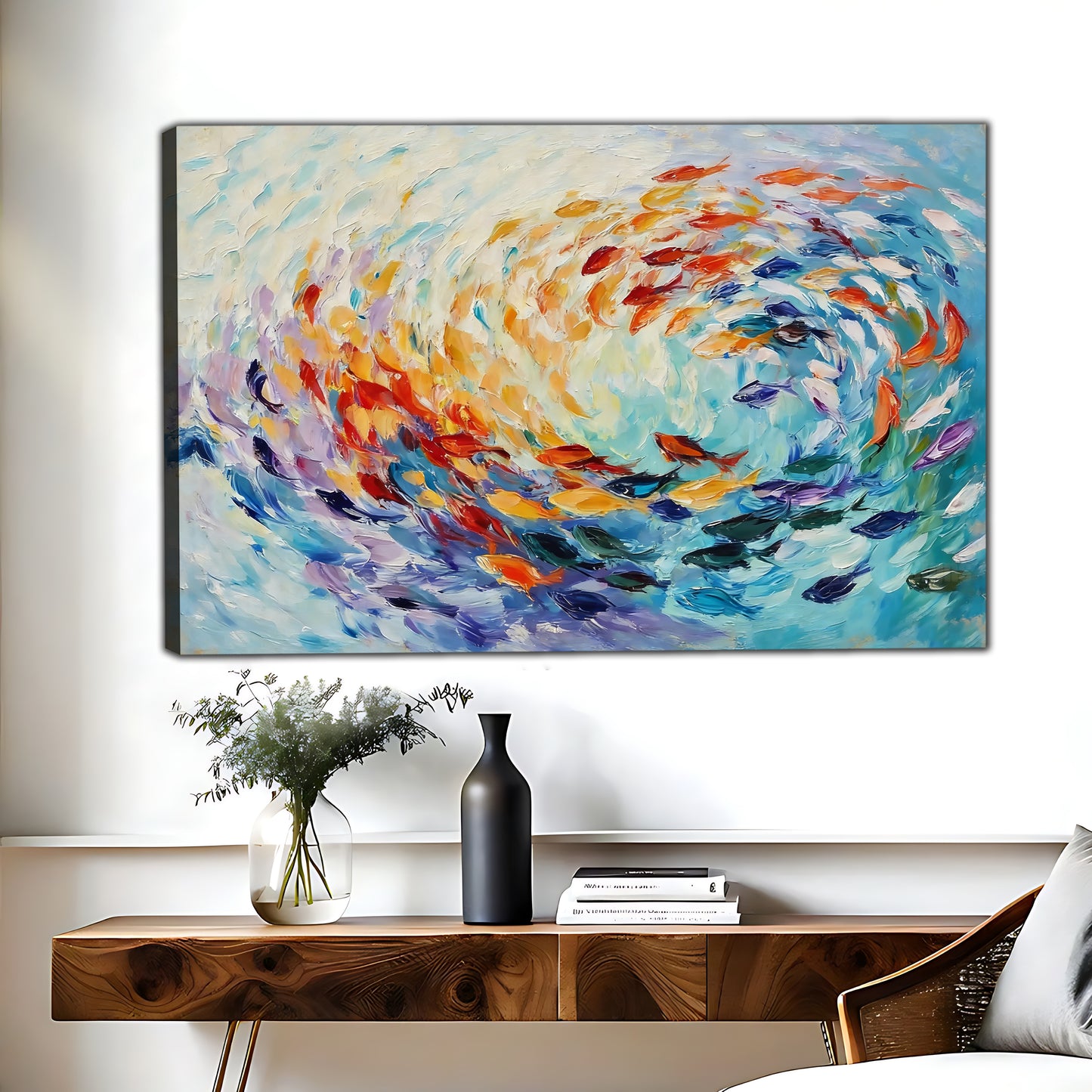 Abstract Ocean Wave Wall Art - Coastal Beach House Decor|Liberty Signs #L624
