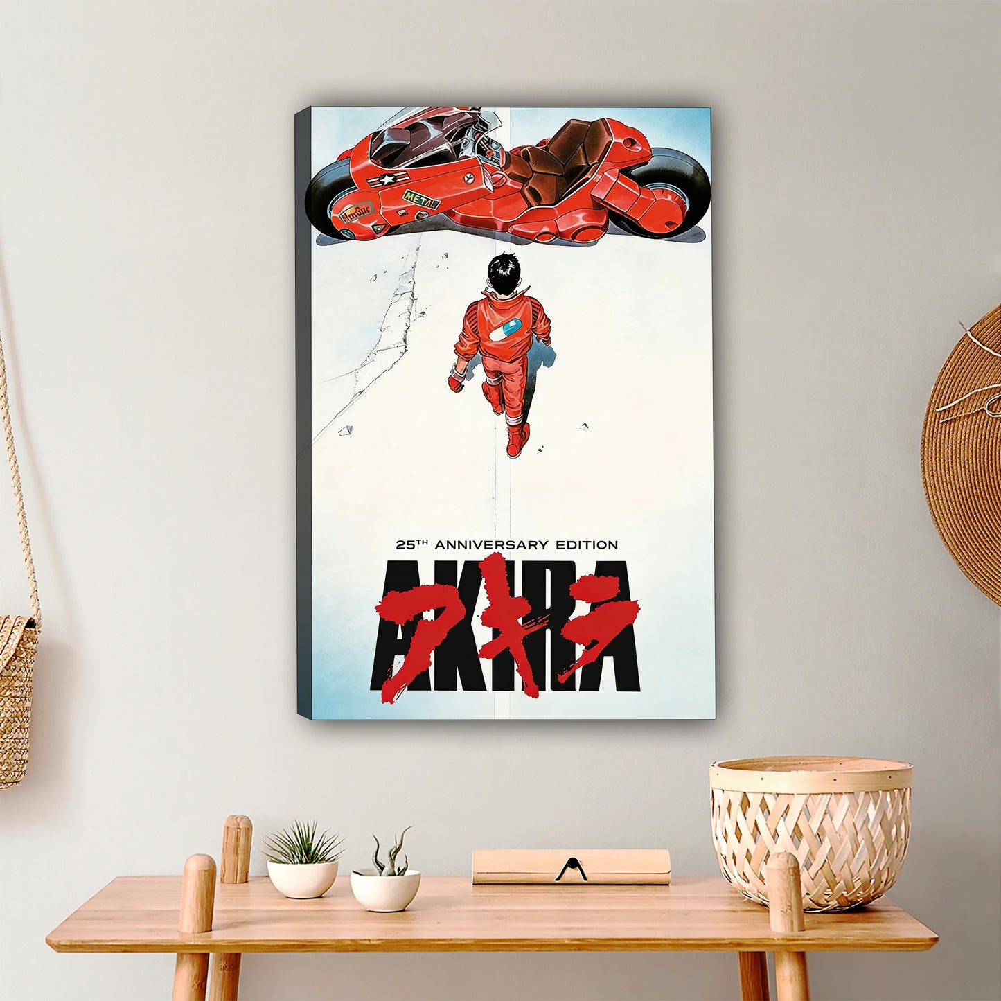 Akira Motorcycle Anime Poster Print - Retro Cyberpunk Wall Decor|Liberty Signs #L442