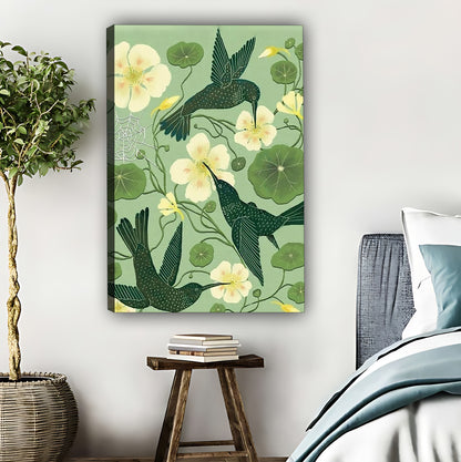 Botanical Bird & Floral Wall Art - Vintage Nature Print|Liberty Signs #L501
