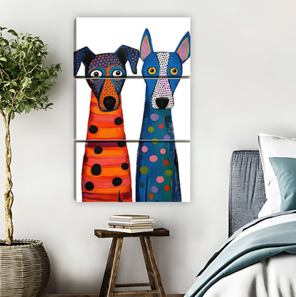 Colorful Spotted Greyhounds Whimsical Dog Wall Art|Liberty Signs #L854
