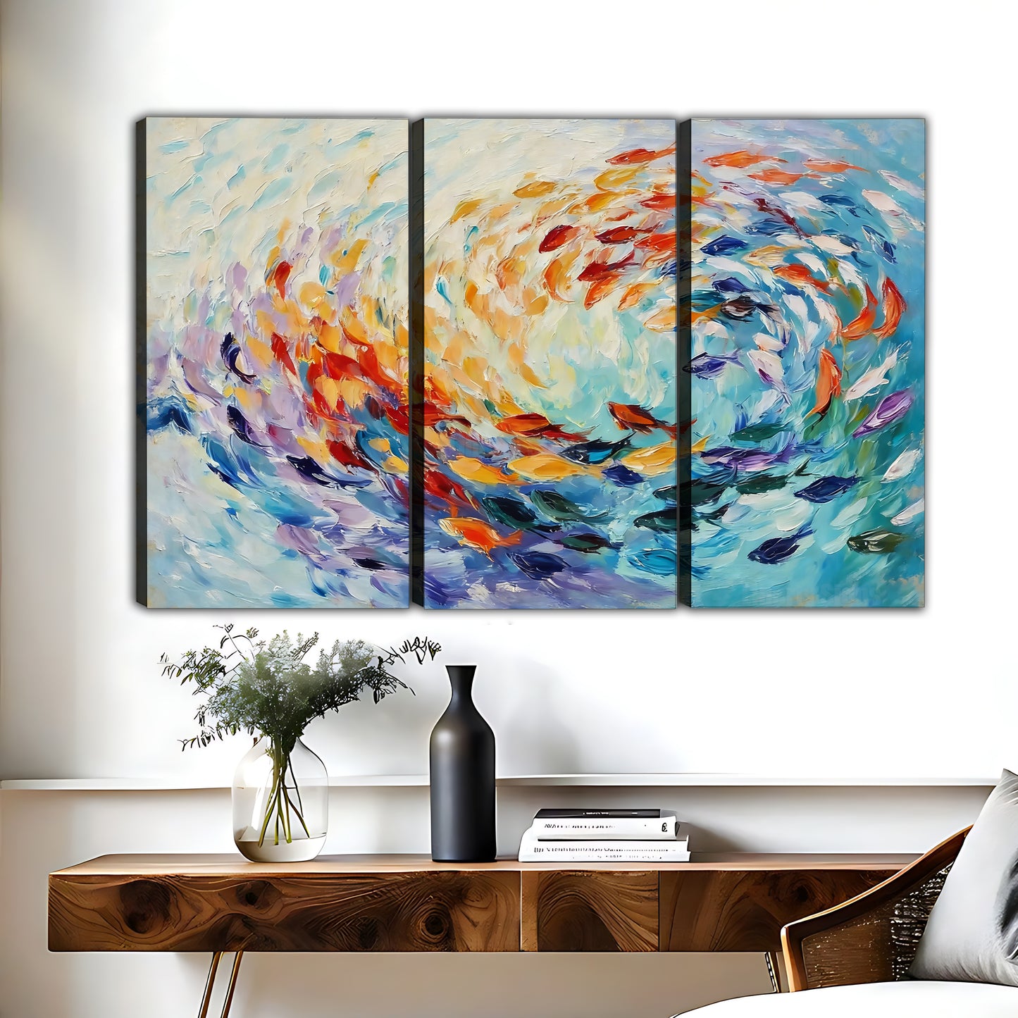 Abstract Ocean Wave Wall Art - Coastal Beach House Decor|Liberty Signs #L624