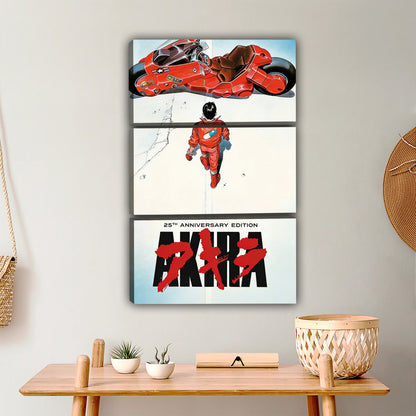 Akira Motorcycle Anime Poster Print - Retro Cyberpunk Wall Decor|Liberty Signs #L442