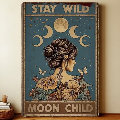 8x12 Farmhouse Metal Sign – Rustic Tin Wall Art with Barn & Animals | Liberty Signs #7204