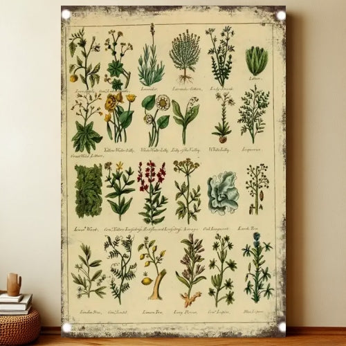 8x12 Farmhouse Metal Sign – Rustic Tin Wall Art with Barn & Animals | Liberty Signs #7219