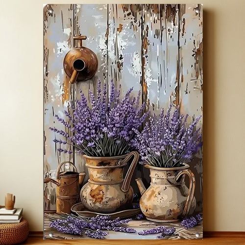 8x12 Farmhouse Metal Sign – Rustic Tin Wall Art with Barn & Animals | Liberty Signs #7260