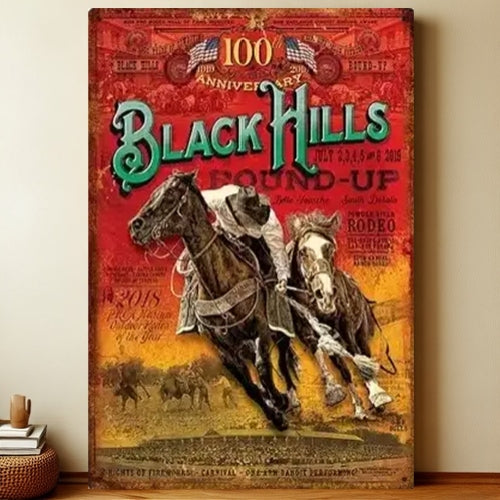 8x12 Farmhouse Metal Sign – Rustic Tin Wall Art with Barn & Animals | Liberty Signs #7273