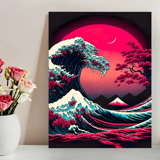 12x16 Pink Peony Floral Canvas Art – Elegant Botanical Print for Bedroom & Entryway | Liberty Signs#F2019