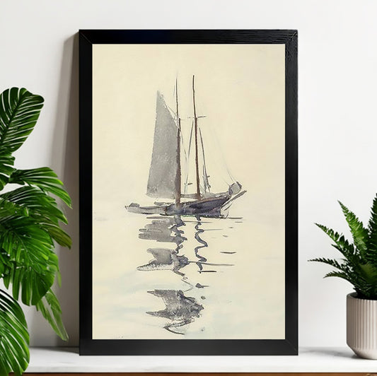 12x18 Neutral Abstract Framed Wall Art – Minimalist Line Art for Office or Studio | Liberty Signs #M3036