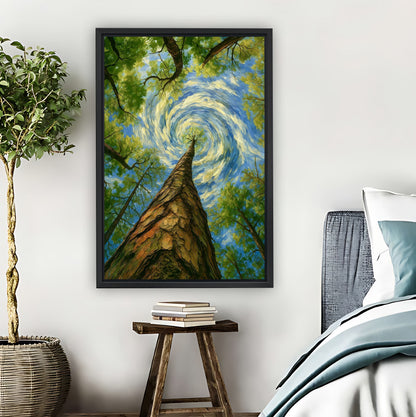 Swirling Forest Van Gogh Inspired Nature Wall Art|Liberty Signs #L857