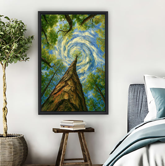 Swirling Forest Van Gogh Inspired Nature Wall Art|Liberty Signs #L857