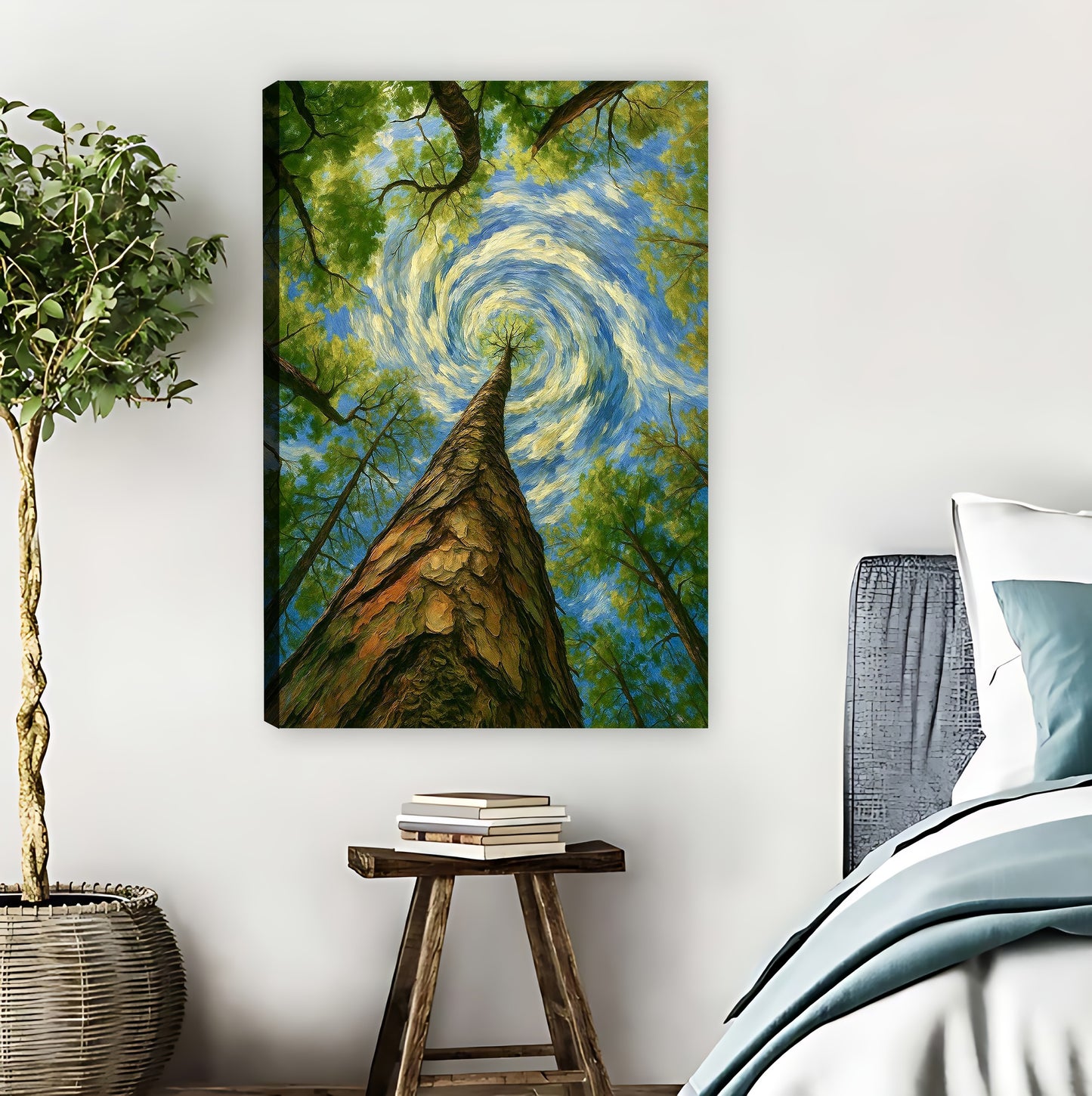 Swirling Forest Van Gogh Inspired Nature Wall Art|Liberty Signs #L857