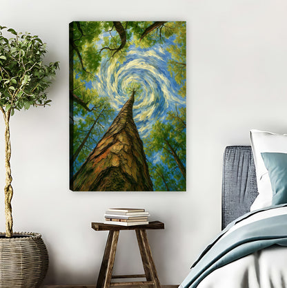 Swirling Forest Van Gogh Inspired Nature Wall Art|Liberty Signs #L857