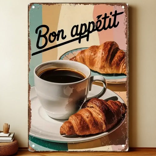 8x12 Kitchen Metal Sign – Coffee & Recipe Tin Wall Decor for Homes | Liberty Signs #8201