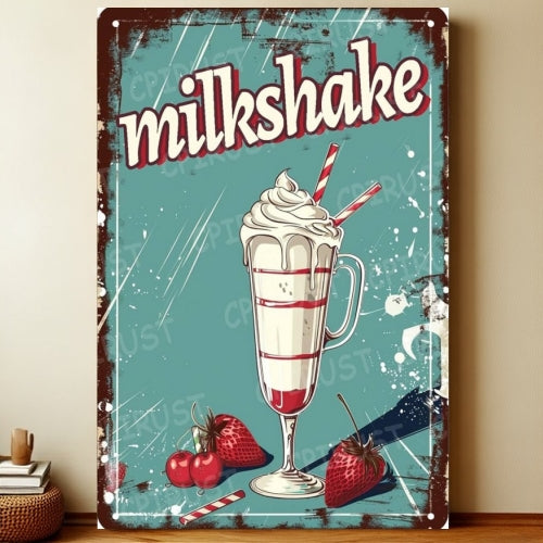 8x12 Kitchen Metal Sign – Coffee & Recipe Tin Wall Decor for Homes | Liberty Signs #8202