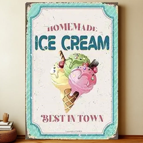 8x12 Kitchen Metal Sign – Coffee & Recipe Tin Wall Decor for Homes | Liberty Signs #8211