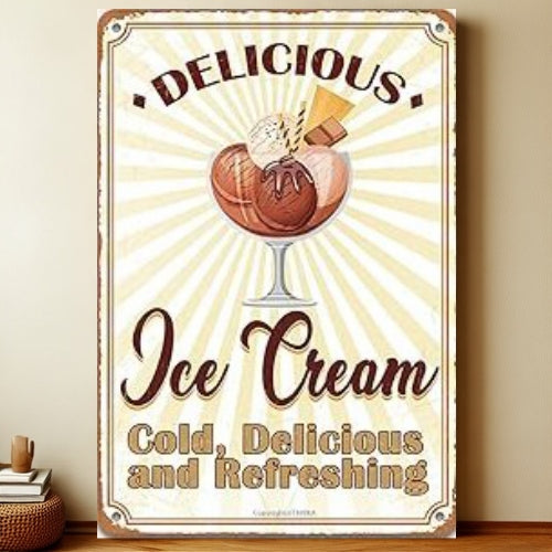 8x12 Kitchen Metal Sign – Coffee & Recipe Tin Wall Decor for Homes | Liberty Signs #8215