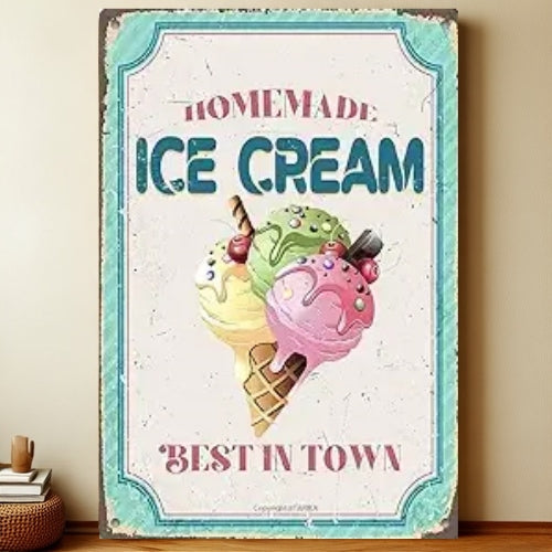 8x12 Kitchen Metal Sign – Coffee & Recipe Tin Wall Decor for Homes | Liberty Signs #8228
