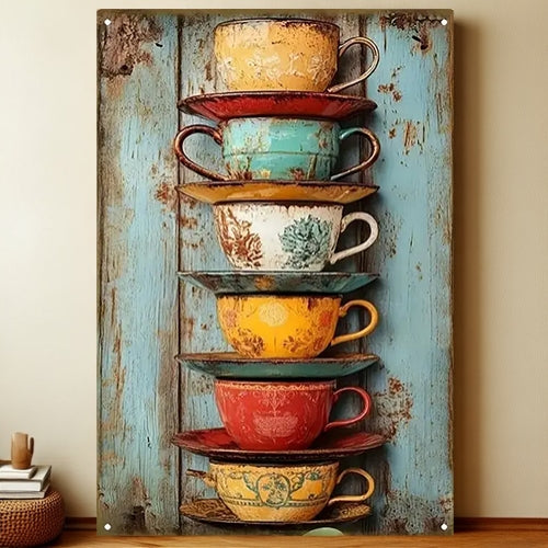 8x12 Kitchen Metal Sign – Coffee & Recipe Tin Wall Decor for Homes | Liberty Signs #8235