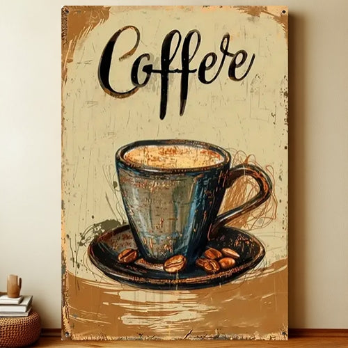 8x12 Kitchen Metal Sign – Coffee & Recipe Tin Wall Decor for Homes | Liberty Signs #8239
