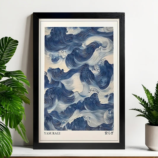 Neutral Abstract Framed Wall Art – Minimalist Line Art for Office or Studio | Liberty Signs#M3209