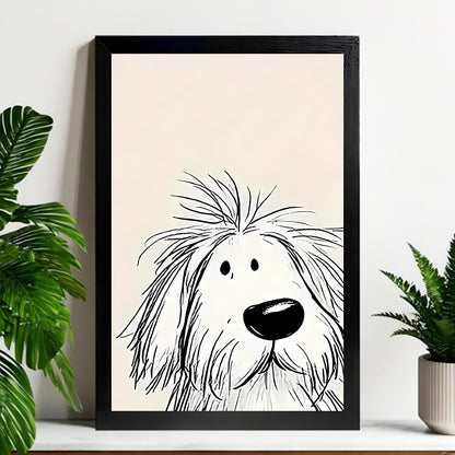Neutral Abstract Framed Wall Art – Minimalist Line Art for Office or Studio | Liberty Signs#M3360