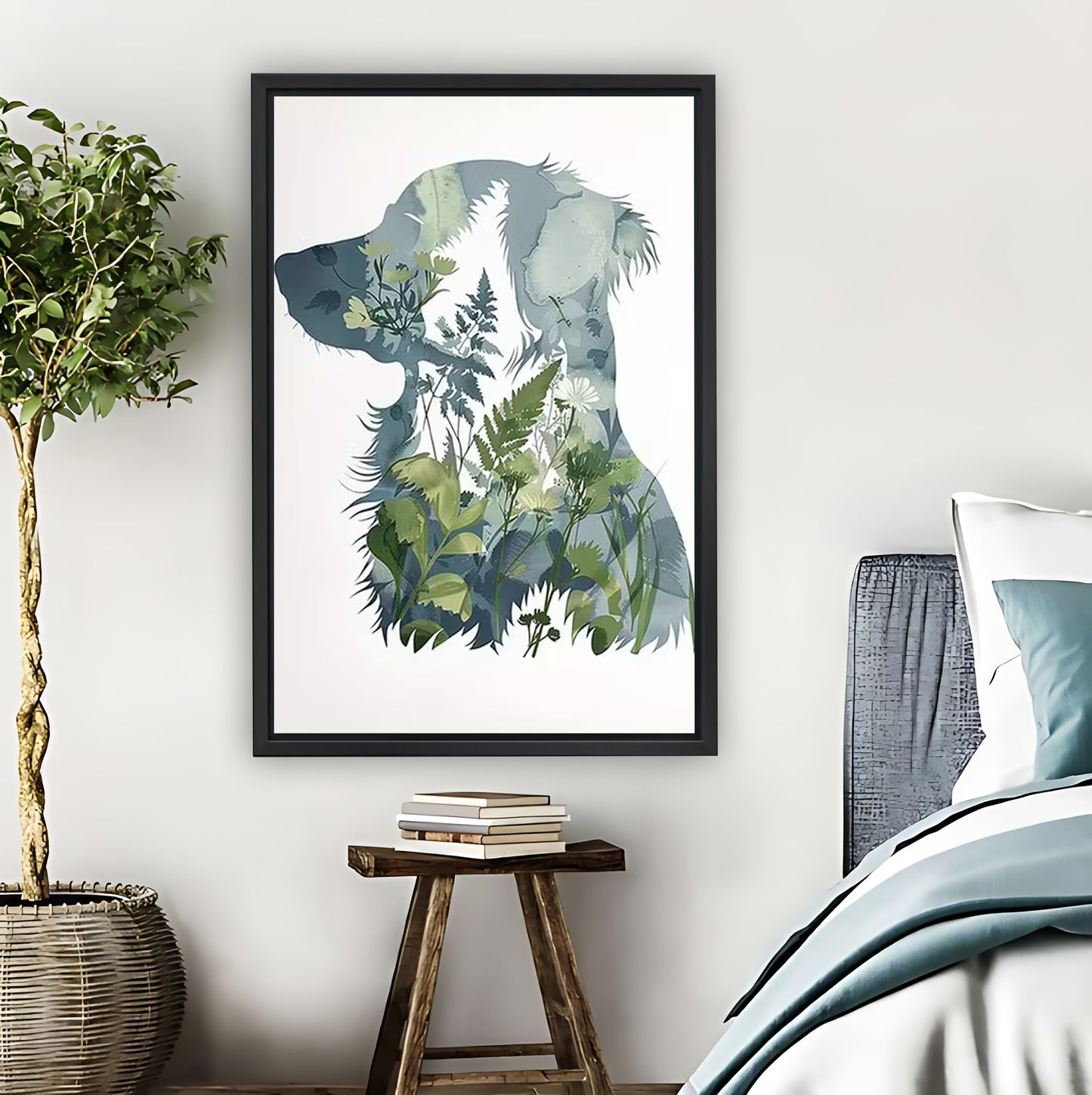 Golden Retriever Among Green Leaves Wall Art| Liberty Signs #L1522