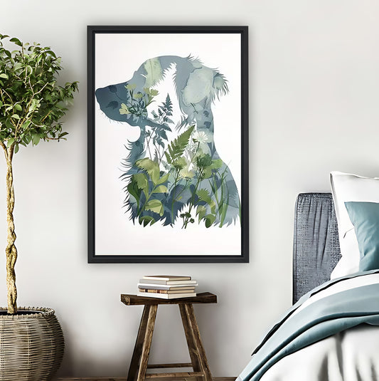 Golden Retriever Among Green Leaves Wall Art| Liberty Signs #L1522