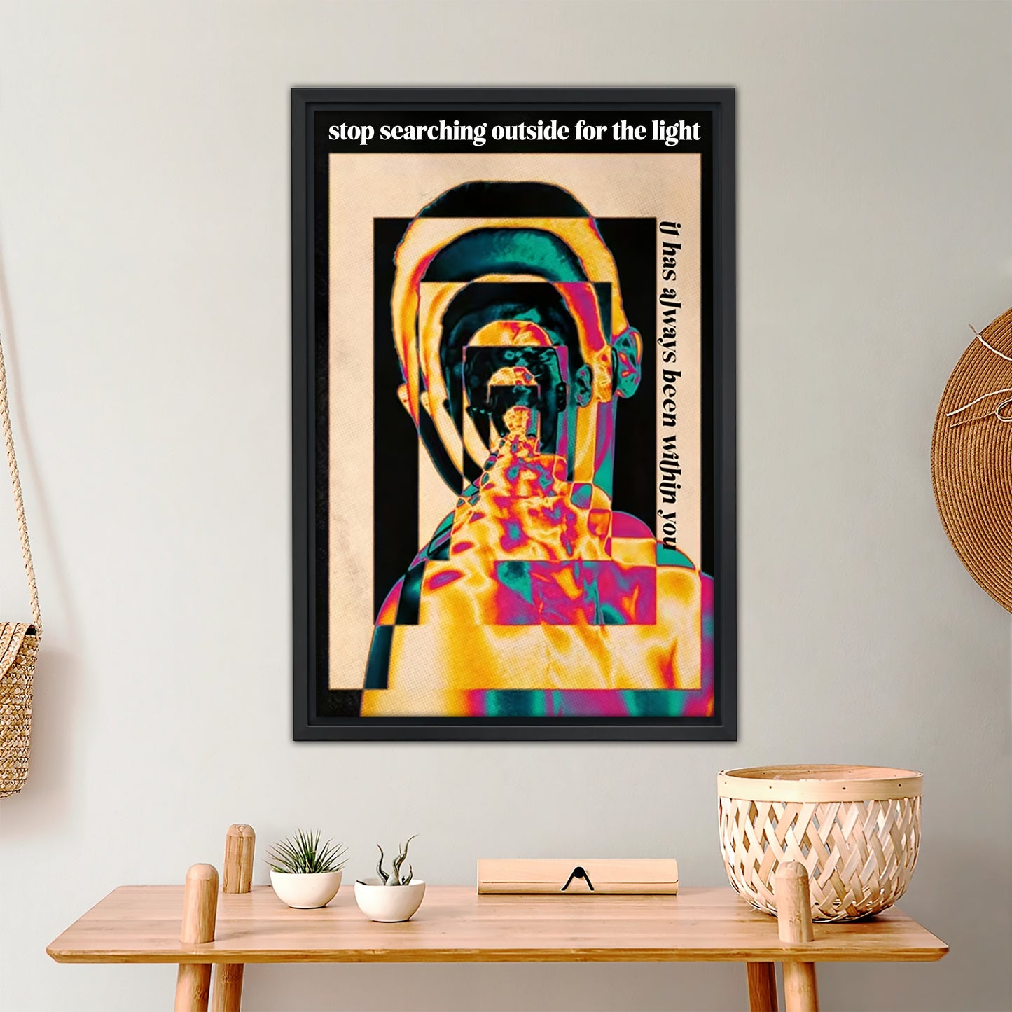 Retro Psychedelic Self-Love Art Print - Vibrant Spiritual Wall Decor|Liberty Signs #L452