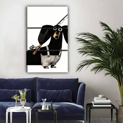 Beagle Coffee Lover Wall Art - Funny Dog Canvas Print|Liberty Signs #L334