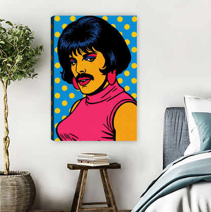 Pop Art Portrait of Iconic Figure Retro Wall Art Print| Liberty Signs #L894