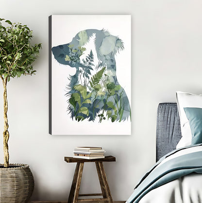 Golden Retriever Among Green Leaves Wall Art| Liberty Signs #L1522