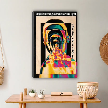 Retro Psychedelic Self-Love Art Print - Vibrant Spiritual Wall Decor|Liberty Signs #L452