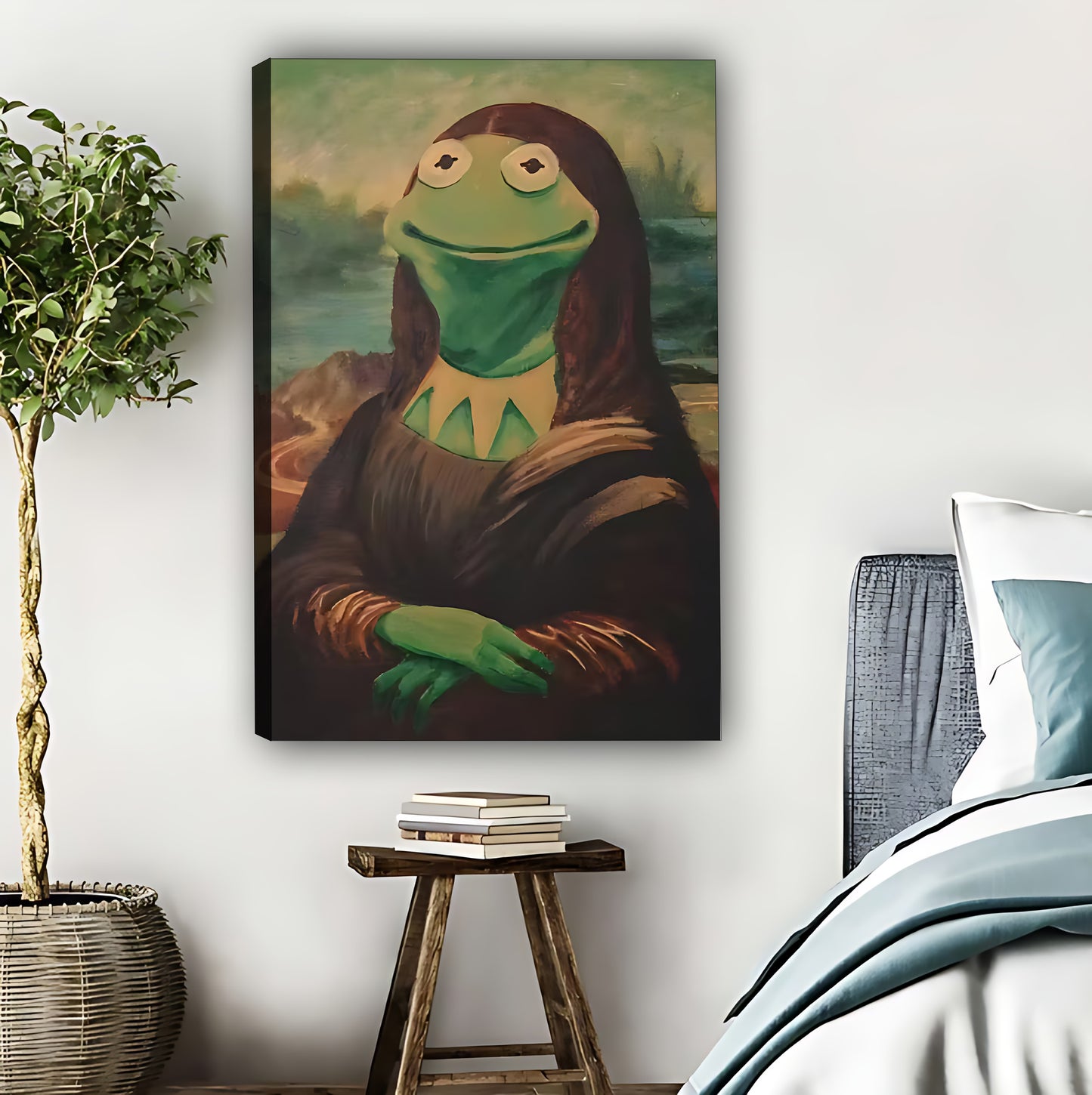 Mona Lisa Kermit Parody Art Print  |Liberty Signs #L367