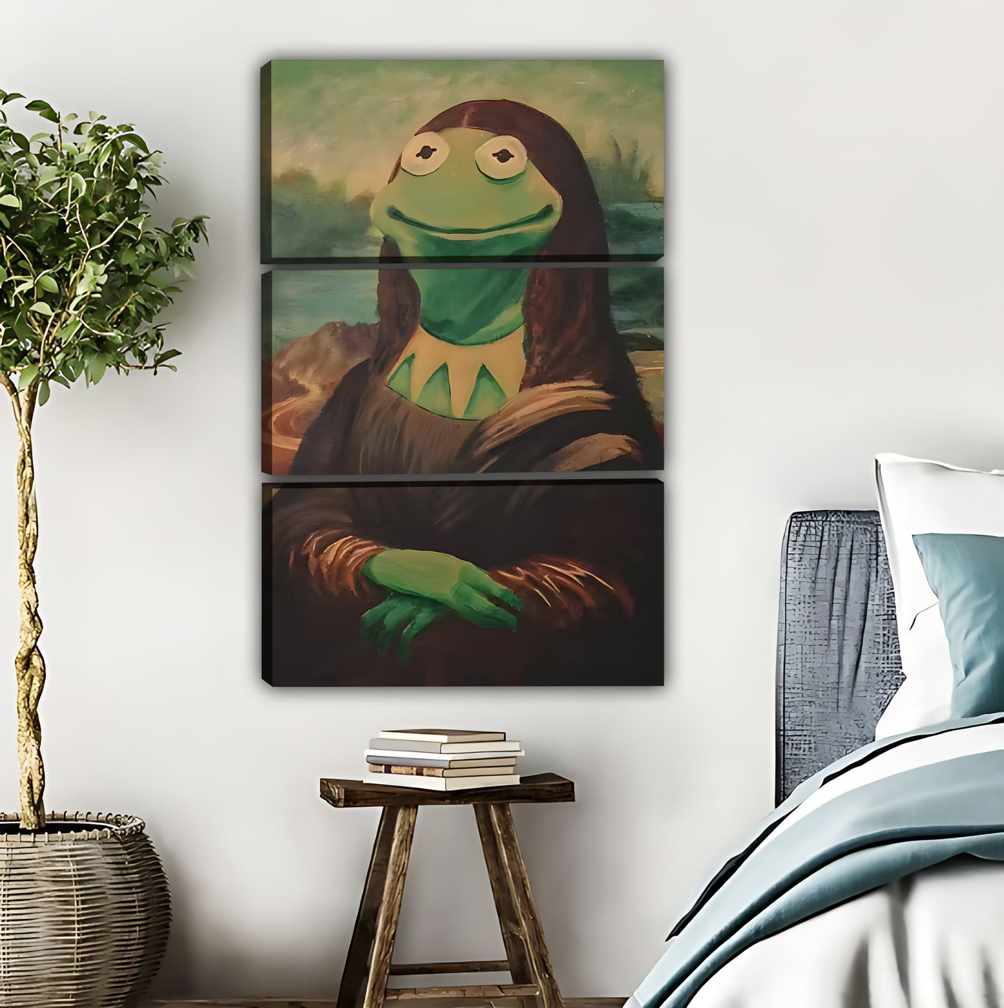 Mona Lisa Kermit Parody Art Print  |Liberty Signs #L367