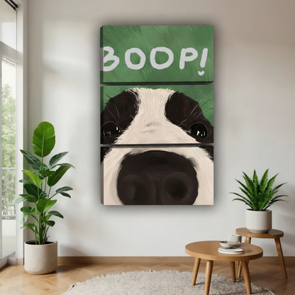 狗狗三联画场景图