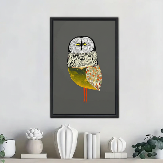 猫头鹰墙面艺术