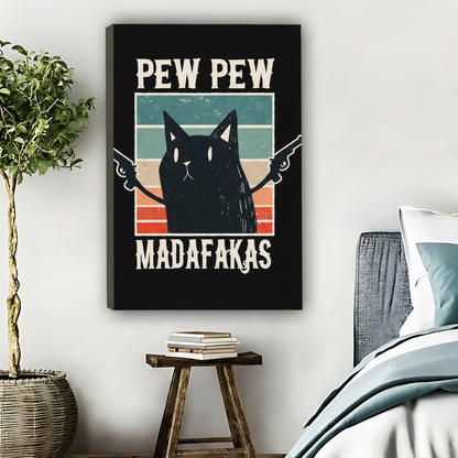 黑猫双枪-无框画布