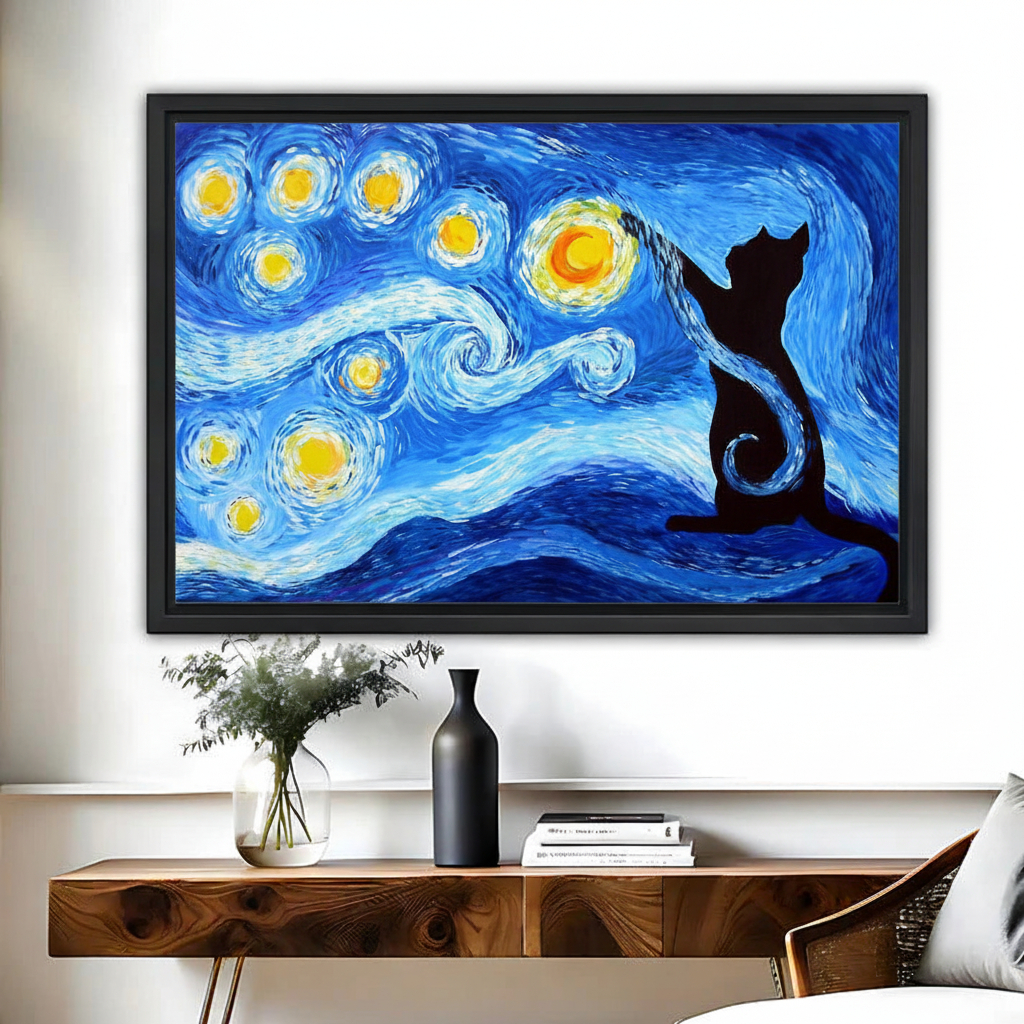 星空黑猫场景图