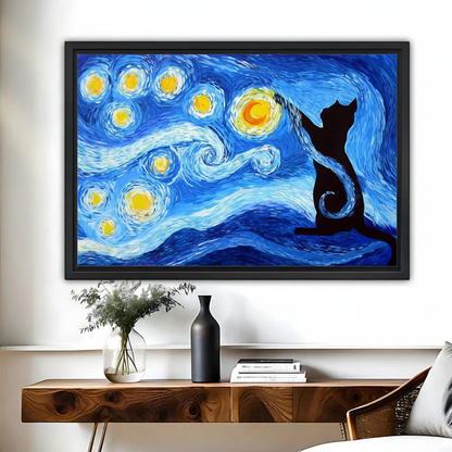 星空黑猫场景图