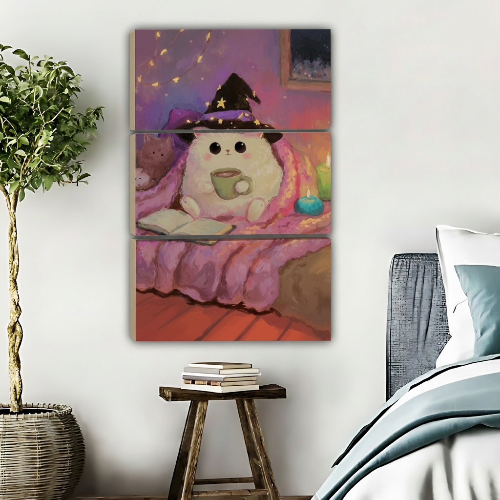 巫师猫咪-三联画