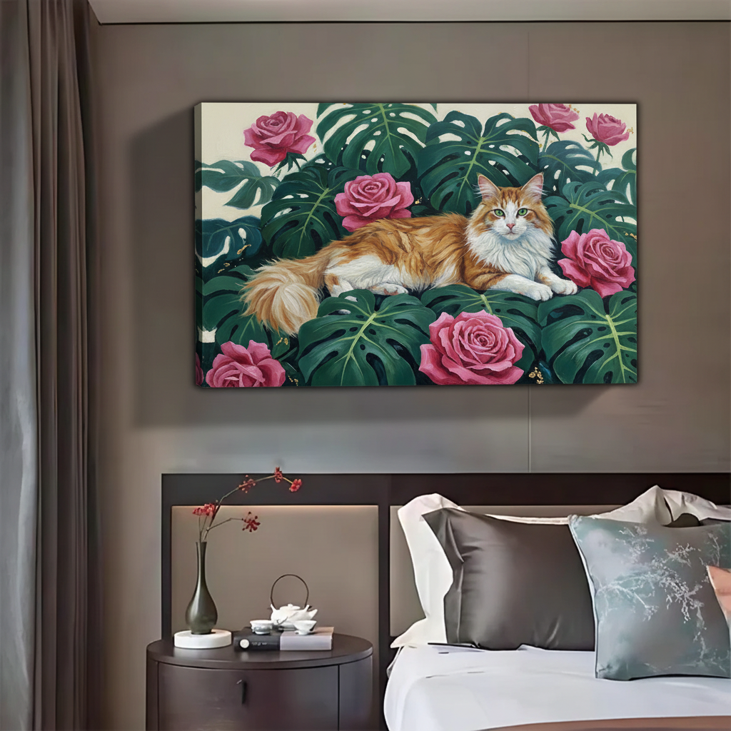 无框画场景-露出侧边