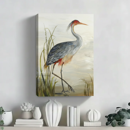 立体帆布画-苍鹭