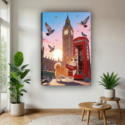 替换为伦敦柯基画作