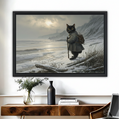 黑猫冒险者装饰画场景