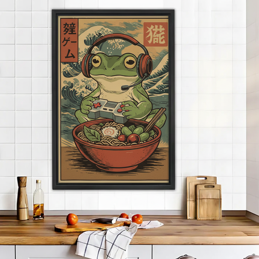 游戏青蛙木框场景图