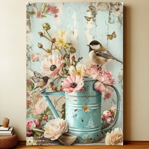 8x12 Farmhouse Metal Sign – Rustic Tin Wall Art with Barn & Animals | Liberty Signs #7223