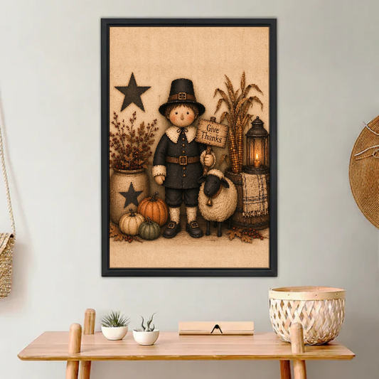 Give Thanks Canvas Wall Art L6353
