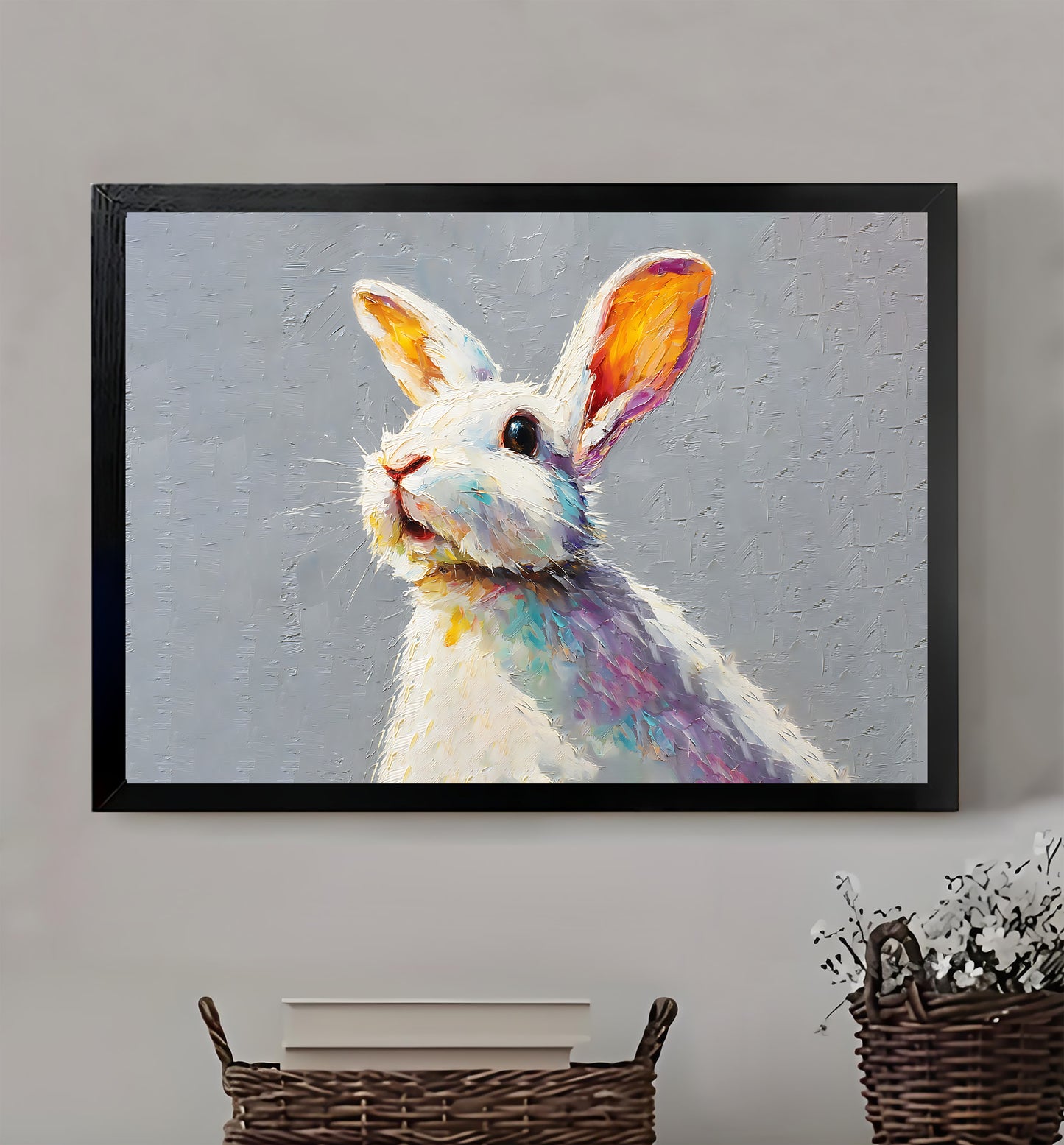Neutral Abstract Framed Wall Art – Minimalist Line Art for Office or Studio | Liberty Signs #M3352