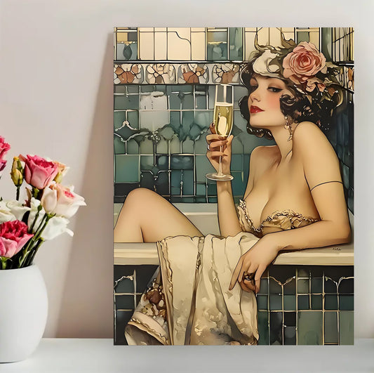 12x16 Pink Peony Floral Canvas Art – Elegant Botanical Print for Bedroom & Entryway | Liberty Signs#F2021