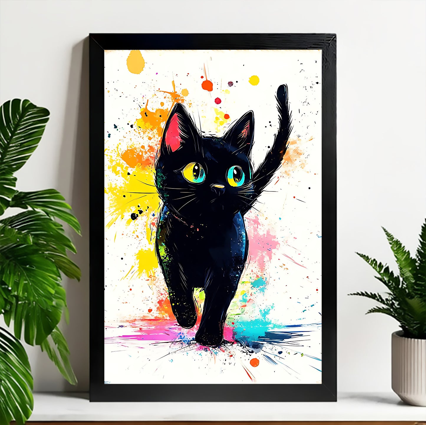 Neutral Abstract Framed Wall Art – Minimalist Line Art for Office or Studio | Liberty Signs#M3502